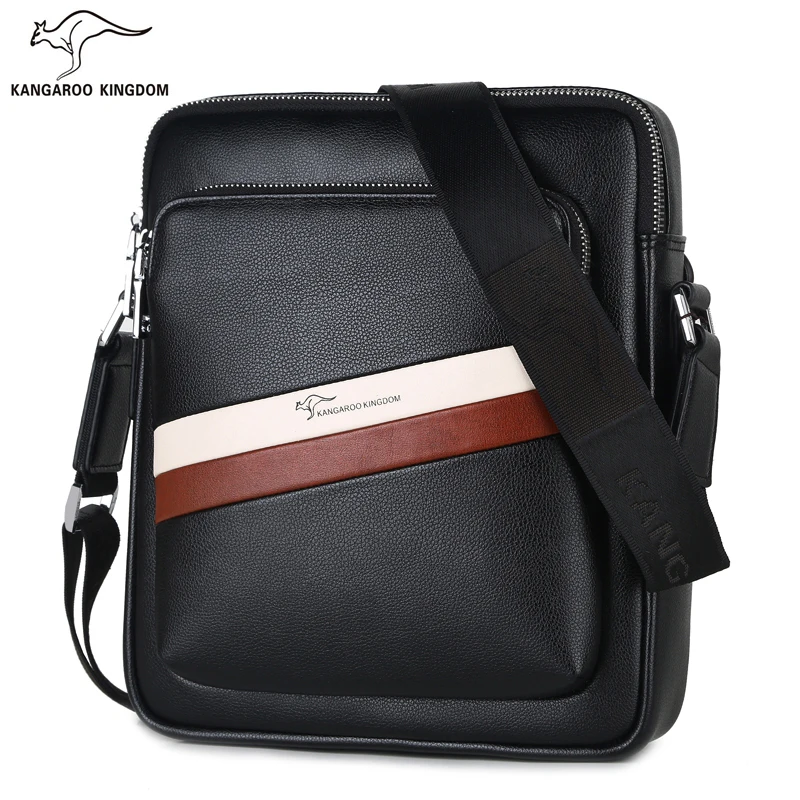 Kangaroo Kingdom Fashion Men Bag Pu Leather Casual Men Messenger Bags Crossbody Shoulder Bag Kangaroo Kingdom Fashion Men Bag Pu Leather Casual Men Messenger Bags Crossbody Shoulder Bag