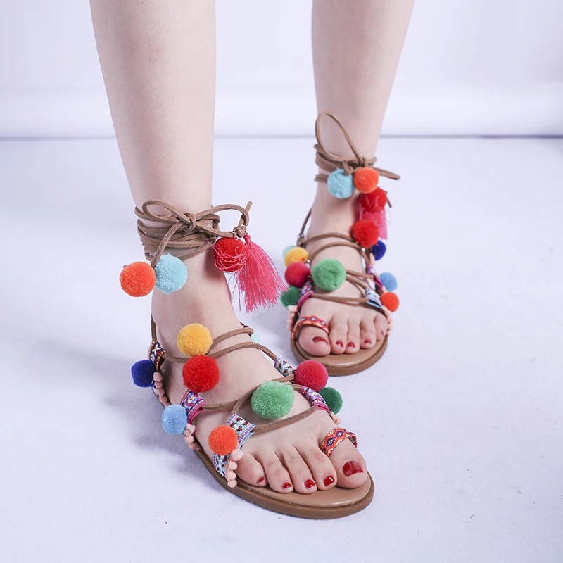 

New Summer Women Sandals Comfortable Ladies Large Size 43 Shoes Beach Gladiator Sandals Women Ethnicl Shoes Simple Female Shoes