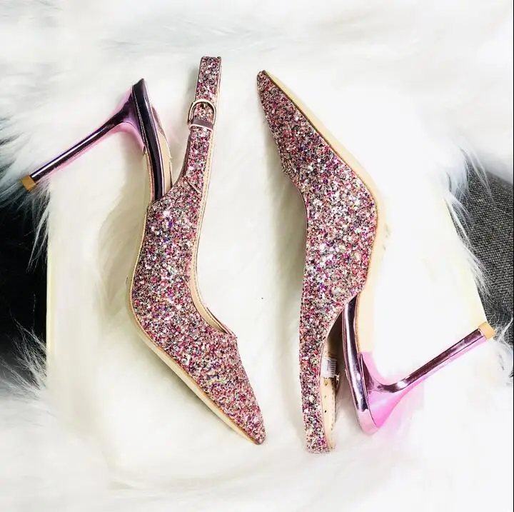bling high heel shoes