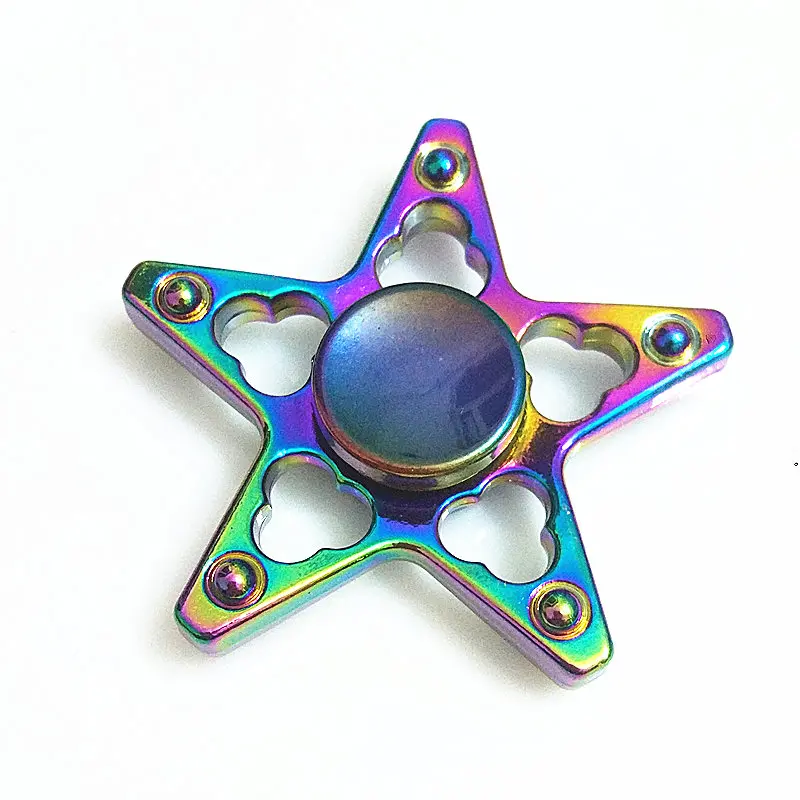 Игрушка-Непоседа, игровой ручной Спиннер, металлический палец, стресс, Tri Spinner, сплав, EDC, ручной Спиннер, Непоседа, подшипник, гироскоп, фокус, СДВГ, игрушки SZJD