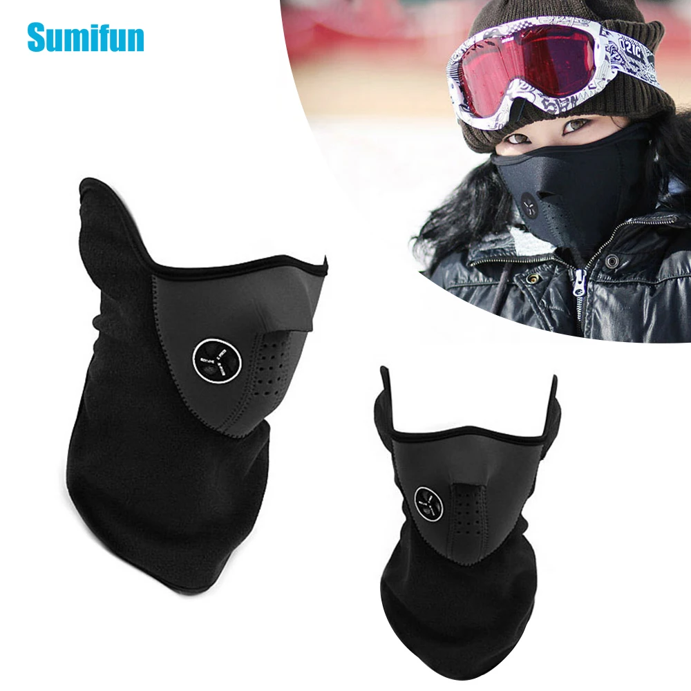 

Multi-Protective Breathable Half Face Mask Thin Cloth Winter Mask Protector Full Cover From Nose To Neck Z79701