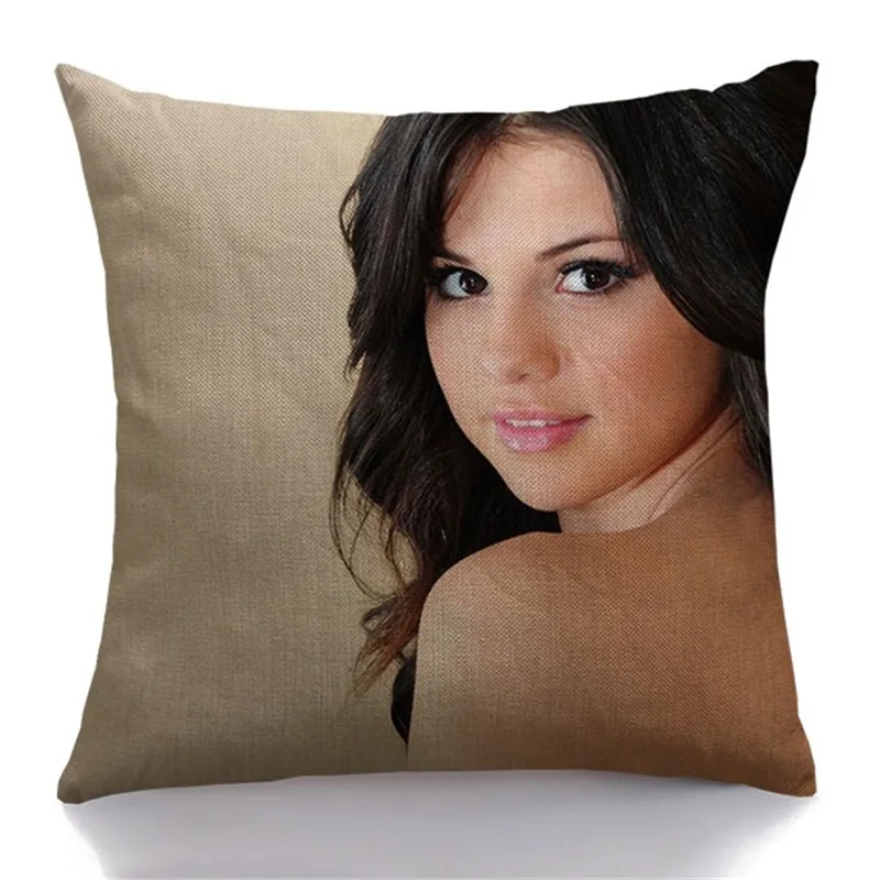 New Fashion Hot Selena Gomez Pillow Case Sofa Bedroom Home ...