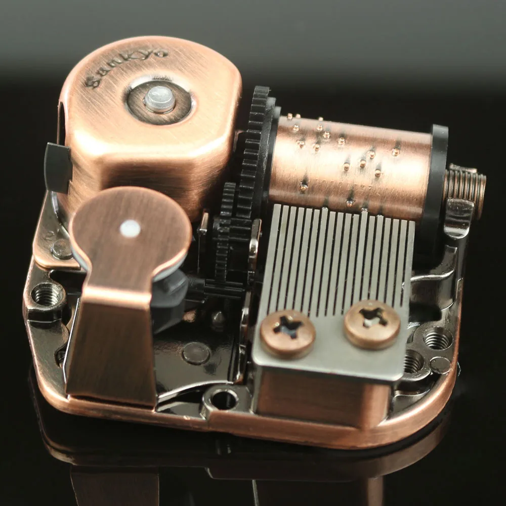 Play /"Edelweiss/" Melody Hand Crank Music Box With Sankyo Musical Movement
