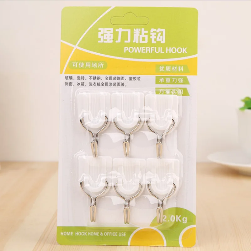 0Creative plastic hooks, seamless hooks behind the door, creative bathroom walls, plastic hooks