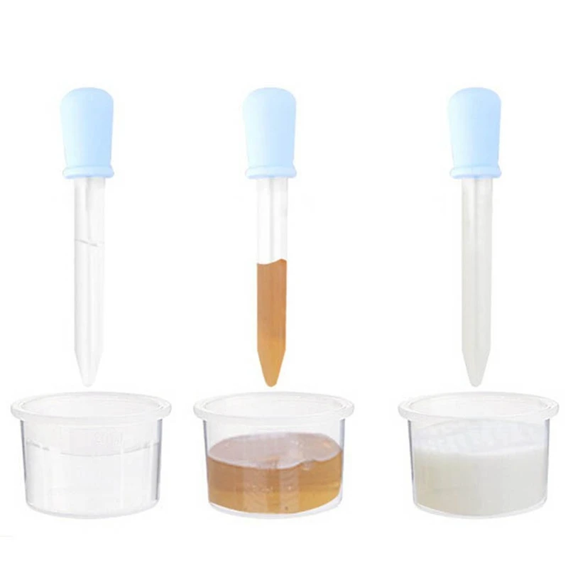 

1pcs 5ml Baby Feeding Utensils Toddler Kids Silicone Plastic Squeeze Medicine Feeders Liquid Eye Pipette Dropper Dispenser