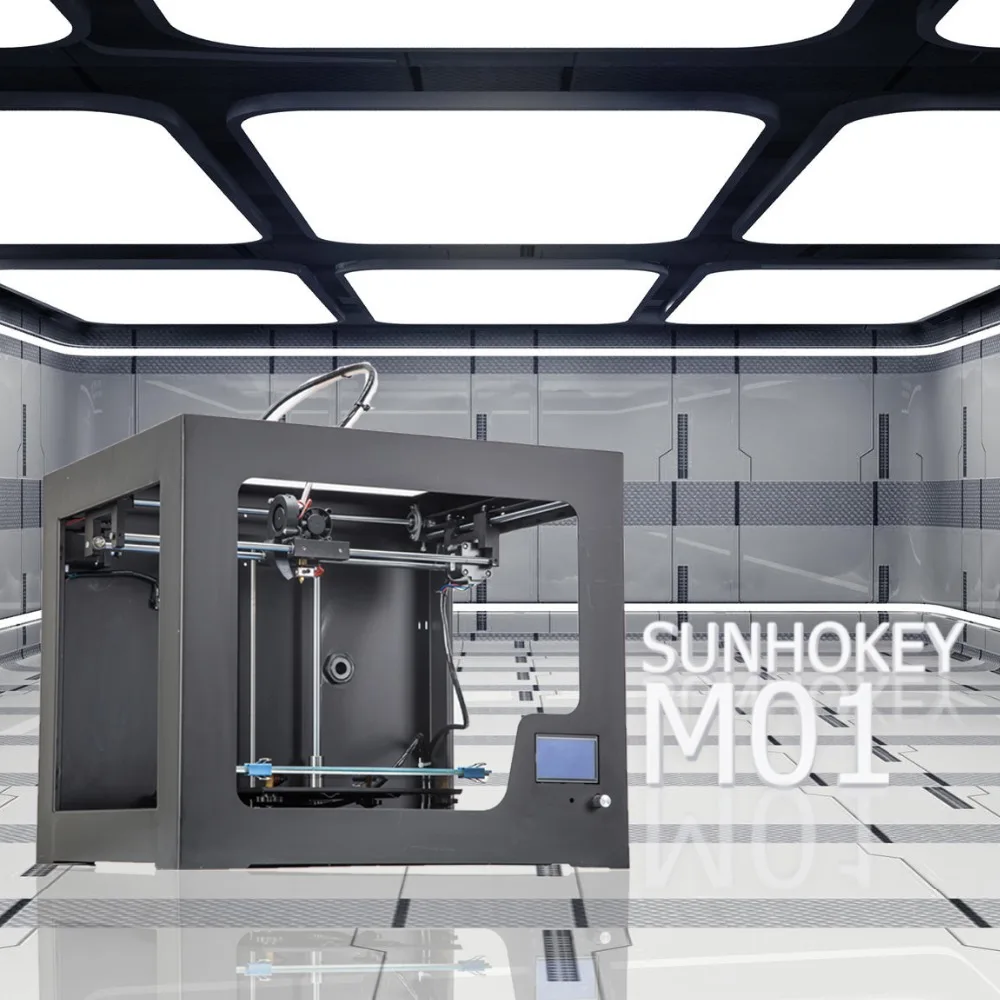 Горячая Распродажа Большой размер печати Sunhokey M01 металлический 3d принтер в сборе impresora 3d