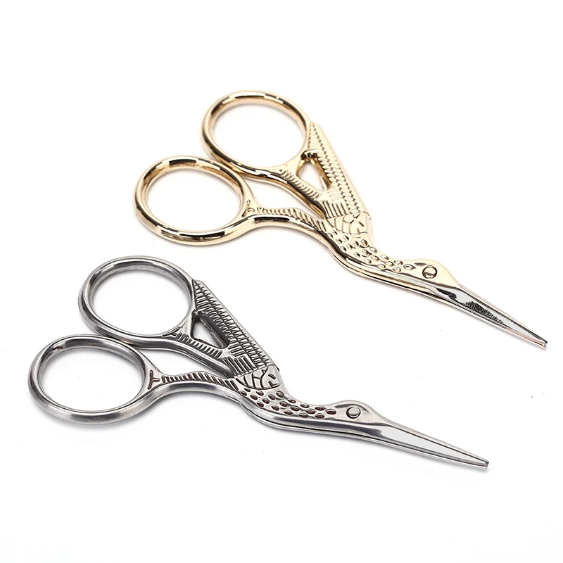 

Vintage Stork Scissors DIY Metal Cutting Sewing Scissors Shears Cross Stitch Embroidery Fabric Tailor's Scissor Thread Trimmer