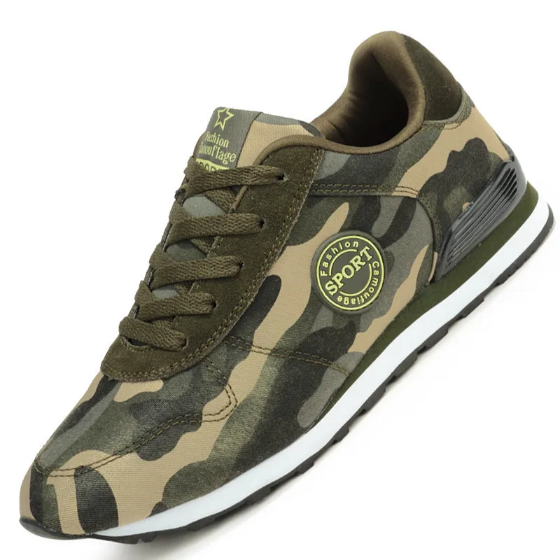 Fashion Lovers Unisex Canvas Shoes Camouflage Military Men Casual Shoes Autumn Breathable Camo Flats Men Chaussure