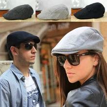 Винтажные Повседневные шапки, однотонный берет унисекс водитель, разносчик газет для мужчин и женщин, плоская шляпа, водительский солнцезащитный козырек, капот берет козырьки Boina