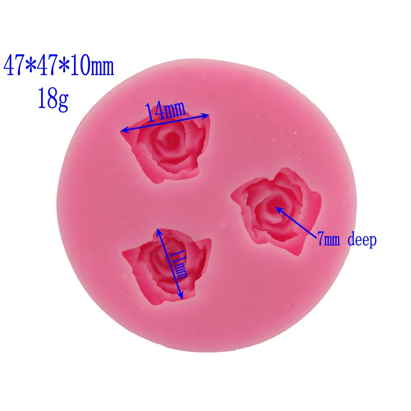 Силиконовая форма «Роза» свадебный торт декоративное шоколадное печенье, мыло Fimo Полимерная глина-смола Кухня Diy выпечки помадки формы