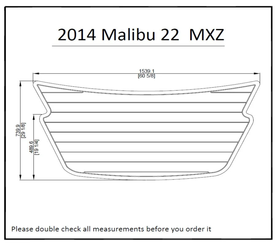 Malibu 22 MXZ Плавающая Платформа Pad лодка EVA тик настил 1/" 6 мм