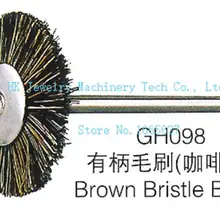 100 шт/уп зубные лабораторные полировальные щетки с ручкой круг со щеткой оправки установлен