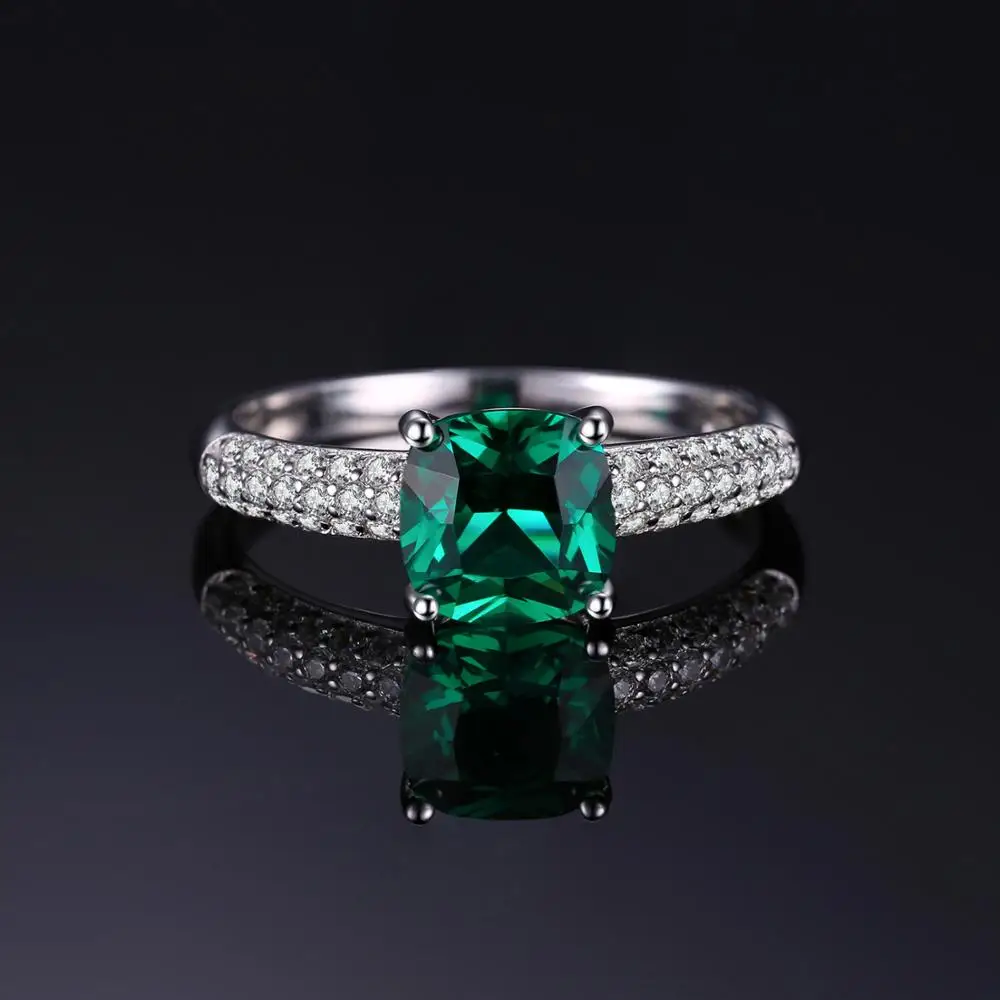 Женское кольцо с искусственным изумрудом JewelryPalace серебряное 925 пробы пробы|ring