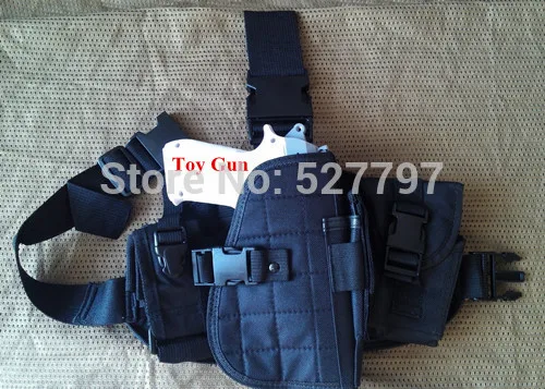 Tactics Universal Adjustable Nylon Airsoft tactical combat hunting shooting thumb break deft drop Leg Pistol Holster Black | Спорт и