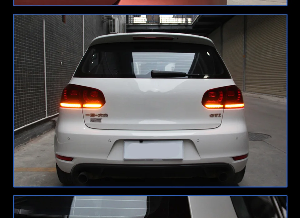 AKD Тюнинг автомобилей задний светильник s для VW Golf 6 Golf6 MK6 R20 задний светильник s светодиодный DRL ходовой светильник s противотуманный светильник s динамический сигнальный светильник