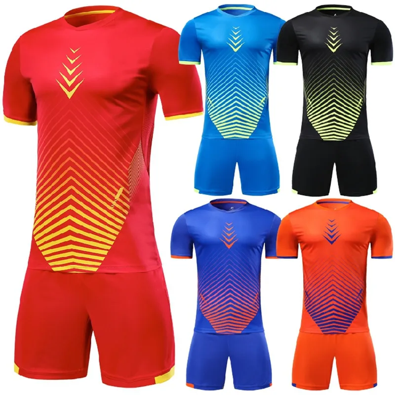 Quick Dry Men Soccer Jerseys Set Survetement Football Training Uniforms