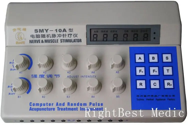 Hwato Computer random pulse acupuncture instrument SMY-10A Nerve and Muscle Stimulator 10 Channels Output hwato sdz ii therapeutic massage nerve and muscle stimulator massager electronic pulse needle set