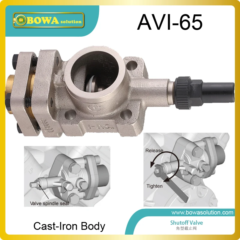 Cast iron angle shutoff valve working as suction valves and discharges