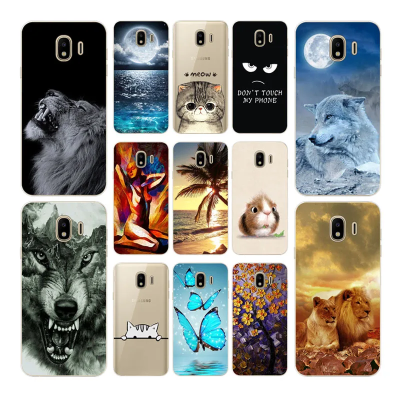 

J4 Cases For Samsung Galaxy J4 2018 Case Cover Cute Cat Painted Silicon Case For Samsung J 4 2018 Case For Galaxy j4 2018 Capa