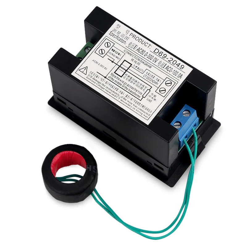 AC 80-300V 100A Multi- Functional Volt Amp Meter Digital Voltmeter Ammeter Watt Active Power Energy Battery Monitor Multimeter