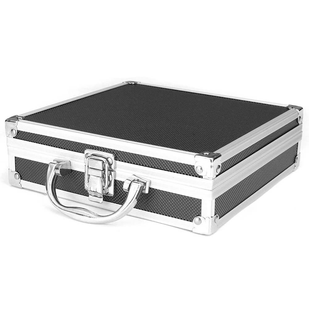 

Portable Magic Props Storage Organiser Sturdy Tool Box Practical Carry Case Lightweight Hard Carry Aluminum Alloy Sponge Inside