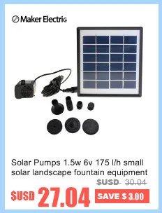 Solar water pumps, garden pumps, fountain pumps, and other types of outdoor pumps, energy saving and environmental protection