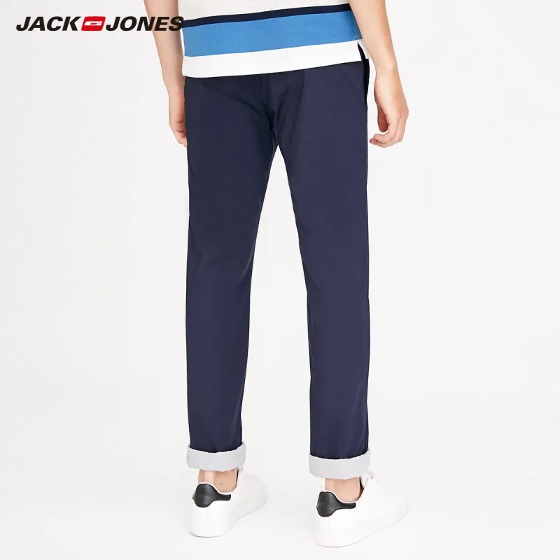 JackJones мужские Стрейчевые хлопковые облегающие повседневные штаны базовая