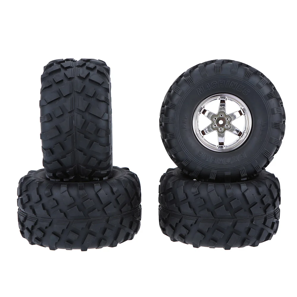 4PcsSet 110 Truck Tire Tyres Wheel for Traxxas HSP Tamiya HPI Kyosho RC Model Monster RC Car (7)