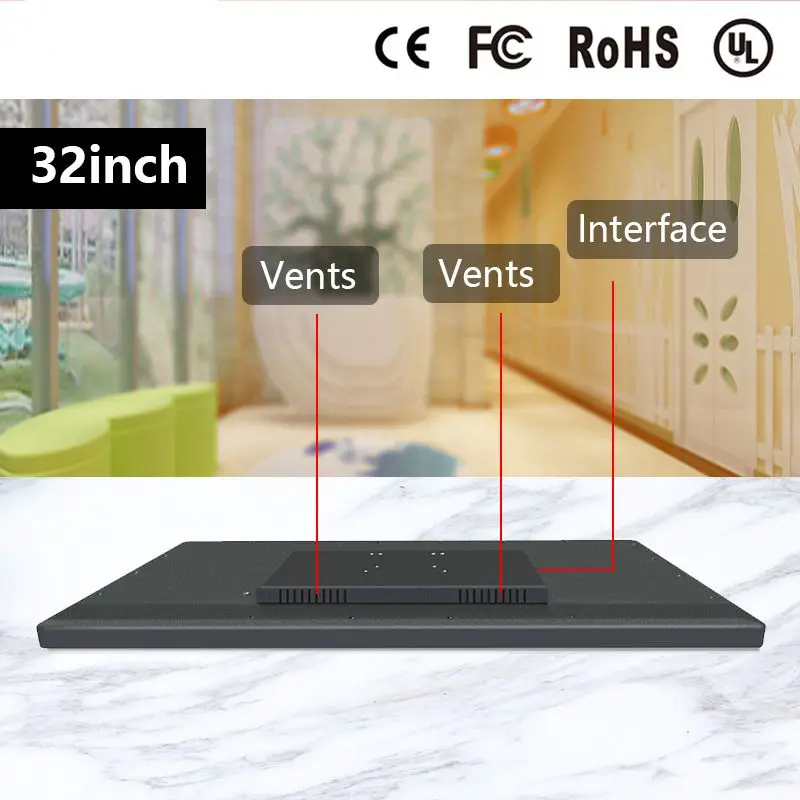New products vesa wall mount 21.5 22 32 inch HD waterproof touch screen | Компьютеры и офис