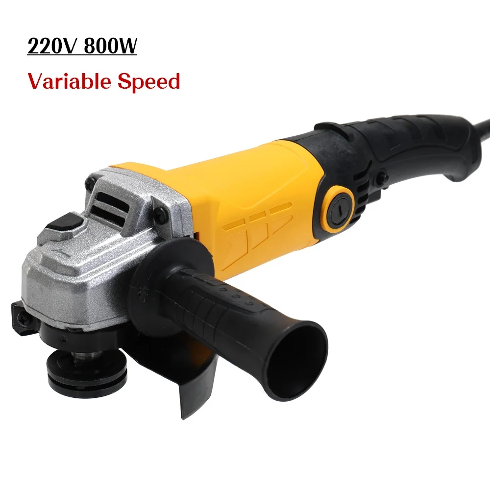 

220V 800W Electric Angle Grinder Variable Speed Polishing Machine Multifunctional Grinding and Cutting Machines Power Tools