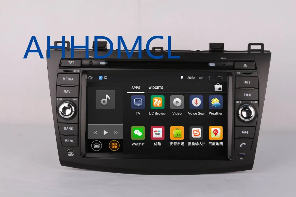 Top AHHDMCL Car Multimedia Player Stereo Radio DVD Android 9.0 Navigation For Mazda 3 2010 2011 2012 2013 2014 2015 2016 2017 4
