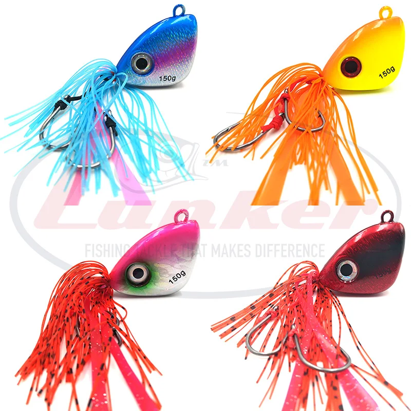 Lunker madai tai kabura 150g rubber metal jig head red snapper tuna