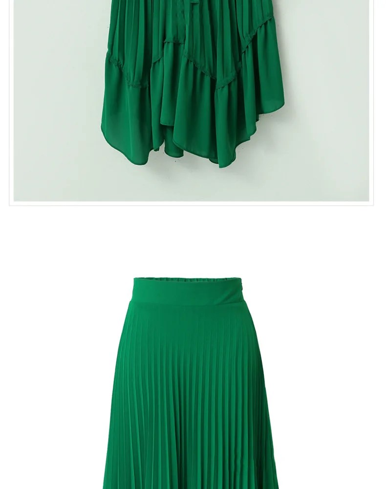 Новая весенняя и летняя Европейская и американская Женская плиссированная юбка с высокой талией Женская юбка