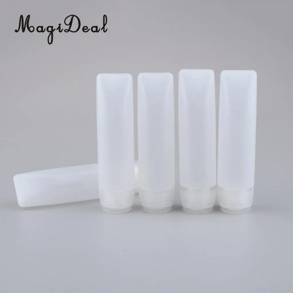 Kesoto 10x Empty Refillable Bottles Squeeze Tubes for Travel Lotions Wash Shampoo,5x30g, 5x50g