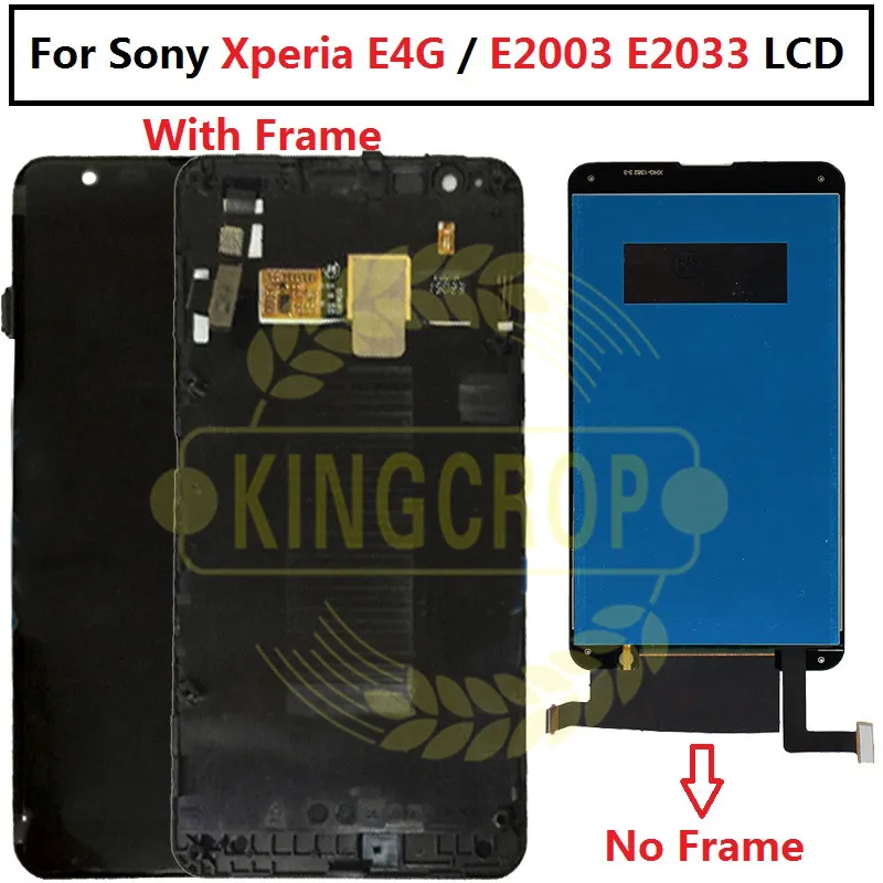 ЖК-дисплей без битых пикселей для SONY Xperia E4G E2003 E2033 сенсорный экран дигитайзер