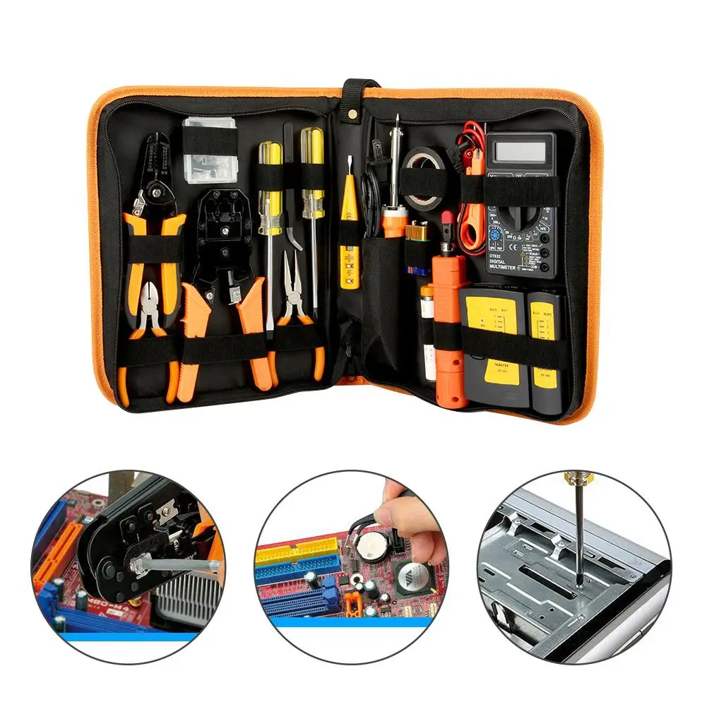 

17 in 1 Screwdriver Pliers Soldering Iron Multimeter Set Electronic Repair Tool #01