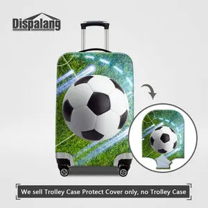 3D футбольные мячи баскетбольные мячи принт путешествия багаж защитный чехол для 18 20 22 24 26 28 30 дюймов Чехол на чемодане мужские крутые