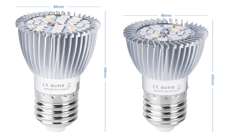 Полный спектр светодиодные лампы светать E27 Светодиодная лампа роста растений E14 свет парниковых 220 V Крытый Гидропоника для сада лампы 18 W 28 W