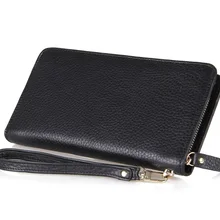 Роскошные из воловьей кожи Для мужчин сумка-клатч из натуральной кожи Сумки Длинные мужские бумажники, кошельки натуральная из кожи коровы для бизнеса клатч MD-J8068