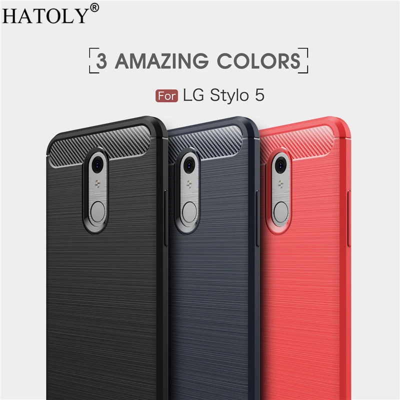 

For LG Stylo 5 Case Business Style Soft Silicone Rubber Armor Shell TPU Phone Cover Case for LG Stylo 5 Case for LG Stylo 5