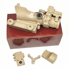 FIRECLUB Тактический TA31 4X32 Тан прицел с Авто Красный точка зрения песок