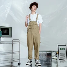 Популярные логотипы комбинезоны в стиле хип-хоп мужские художественные стильные оригинальные маленькие прямые повседневные брюки