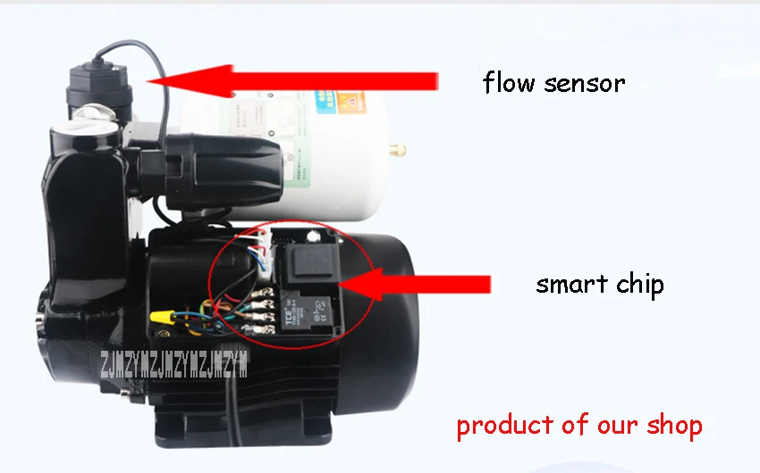 WZB-300A, автоматический насос для подкачки холодной и горячей воды, домашний самовсасывающий насос, бытовой подкачивающий насос 220 В