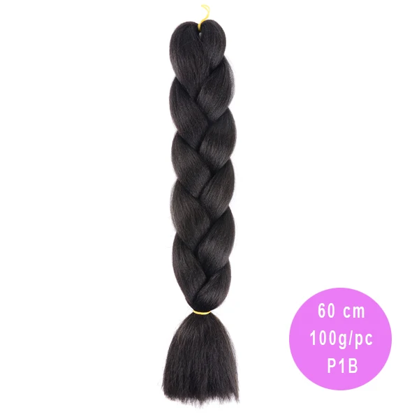 AliRobam 2" омбре крупное плетение волос Синтетические широкие сплетенные волосы для наращивания 100 г объемная синтетическая коробка плетение волос - Цвет: M1b/30#