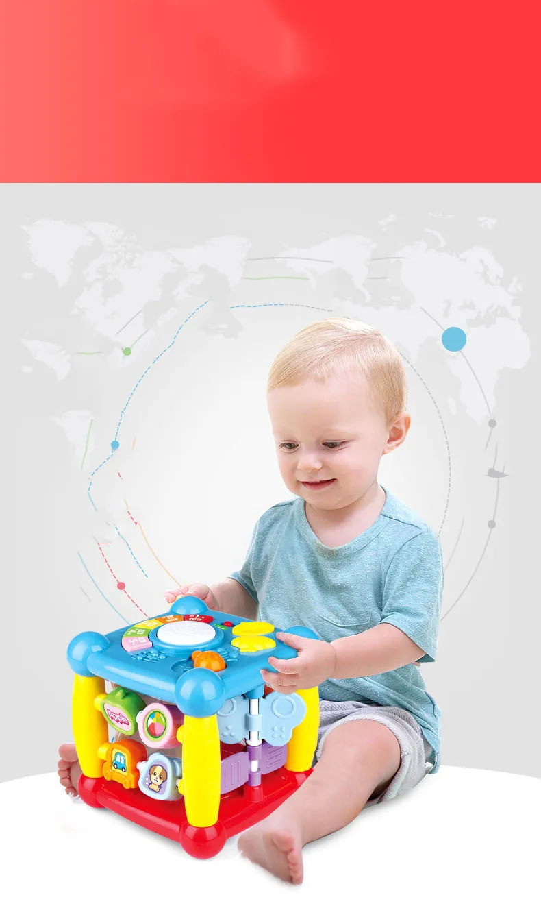 Электронные Игрушки для раннего детского образования многофункциональная шестиугольная аккордеон игрушка со звуком слог познания у детей