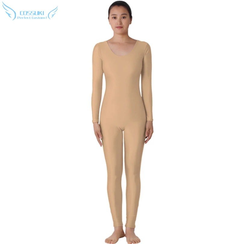 headless gouden lycra zentai suit spandex full body huid strakke bodysuit jumpsuit unitard