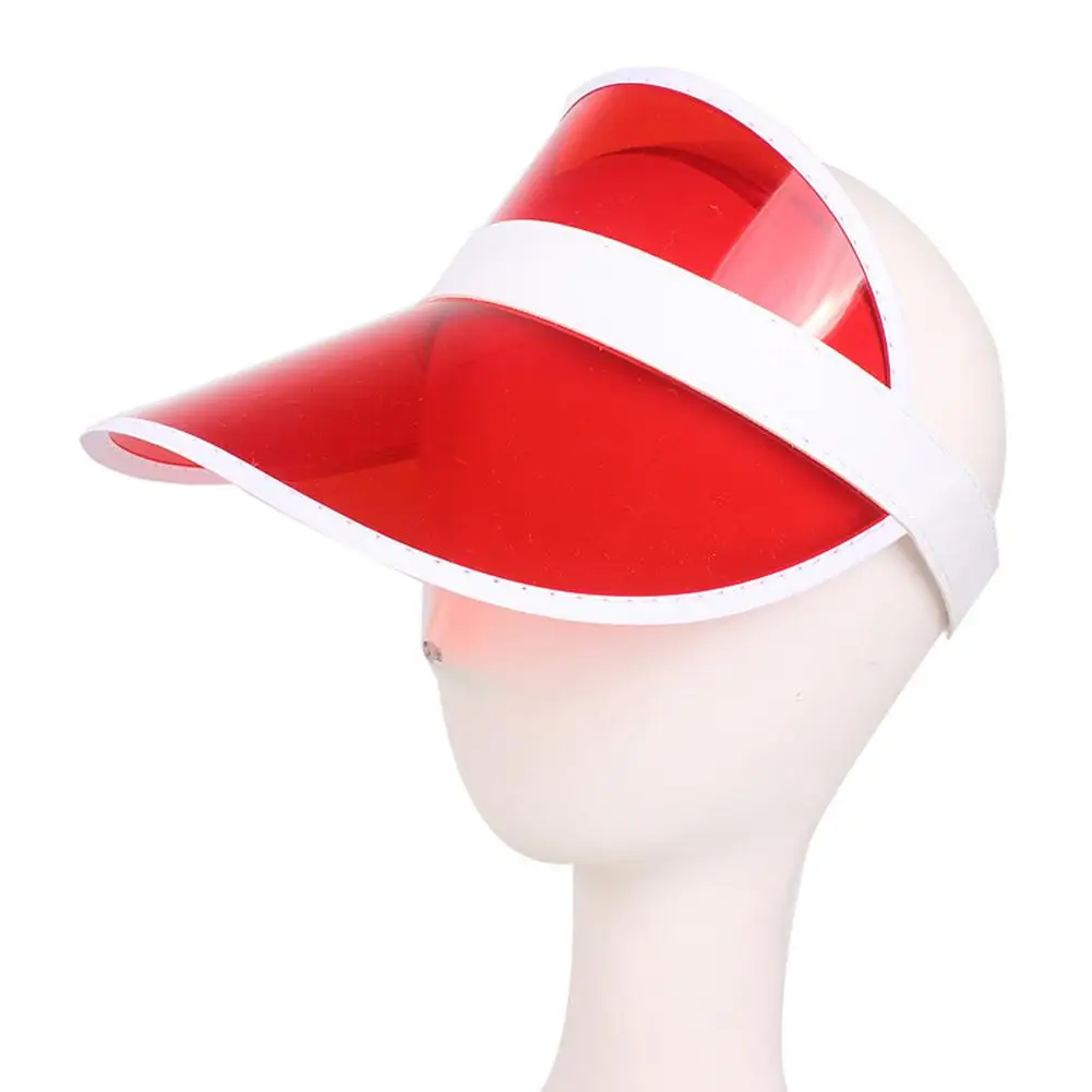 Модные Летние виды спорта на открытом воздухе Защита от Солнца кепки унисекс ясно пластиковый козырек шляпа Лидер продаж