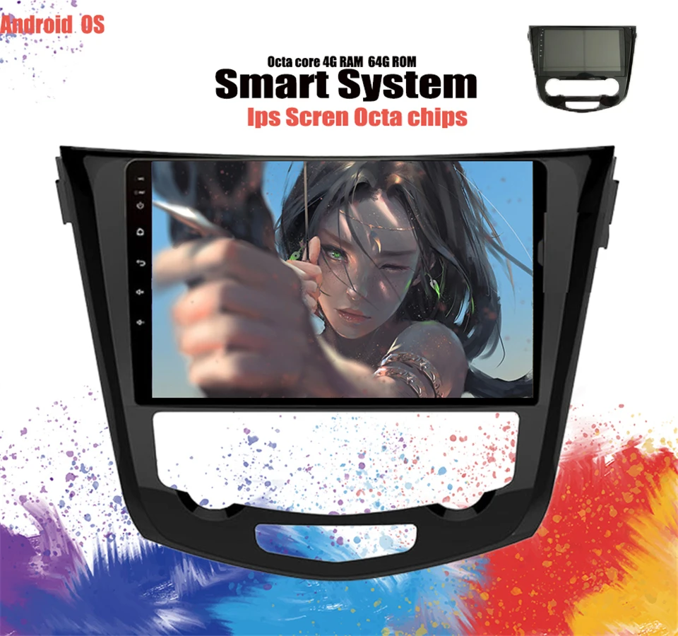 10 1 &quotIPS Octa Core 4G Android 0 6G RAM 128G ROM автомобильный DVD плеер Caplay радио GPS Glonass для Nissan Qashqai X