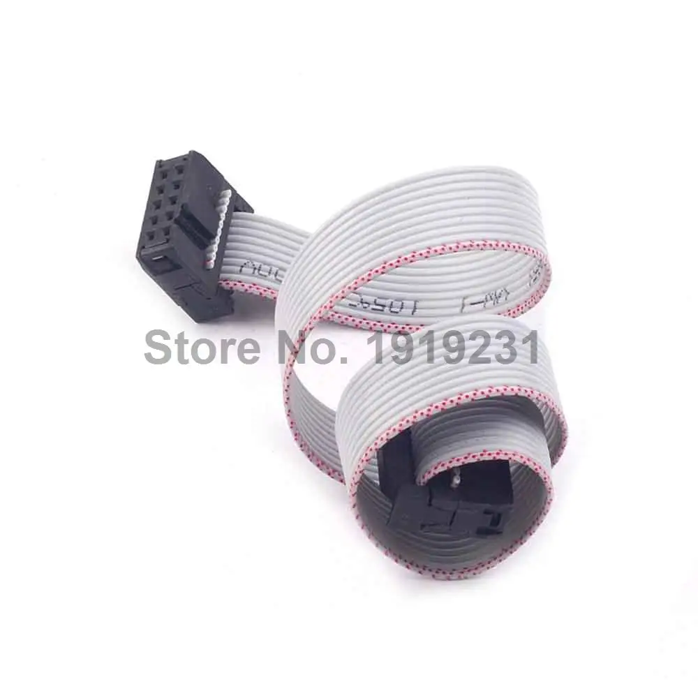 

1PCS 30CM 10 Pin USB ASP ISP JTAG AVR wire 10P IDC Flat Ribbon DATA Cable 2.54mm