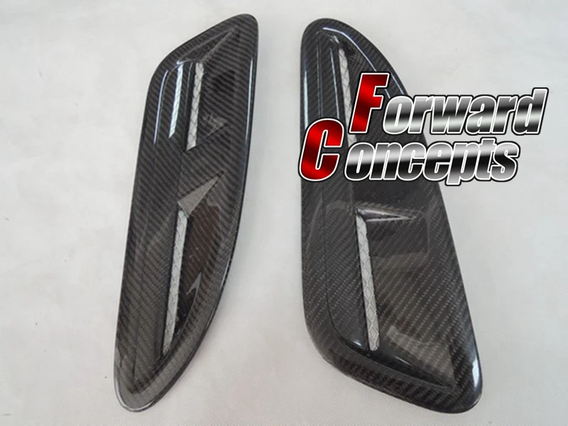 

CARBON FIBER 2010-2012 970 VENTED BONNET HOOD AIR INTAKE SCOOPS